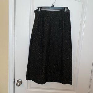 VTG Sak’s Fifth Avenue Folio Collection Wool Brown Midi/Knee Skirt